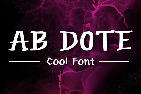 Ab Dote: A Handwritten Font That Feels Like a Quiet Conversation