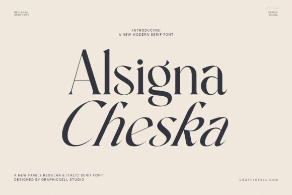 Alsgina Cheska: A Serif Font That Anchors Campaigns With Quiet Confidence