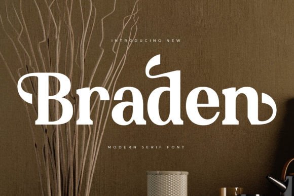 Braden Serif Font for Handmade Brands & Printables
