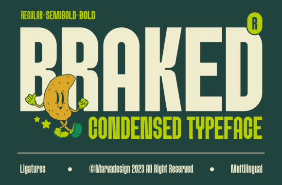 Braked: A Clean, Modern Sans Serif Font for Small Business Branding