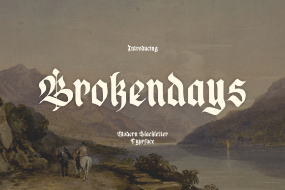 Brokendays: A Modern Blackletter Typeface for Confident Digital Branding