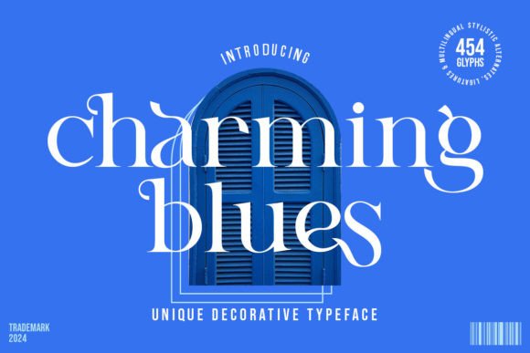 Charming Blues: A Luxurious Serif for Real Business Branding