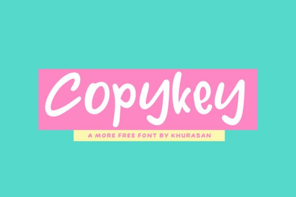 Copykey: A Modern Display Font for Digital Branding