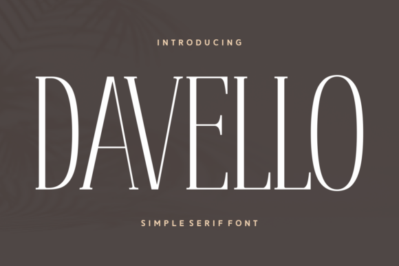 Davello Serif Font for Handmade Labels & Printables