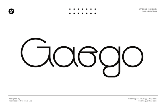Gaego: A Modern Sans Serif Typeface for Calm, Clear Design