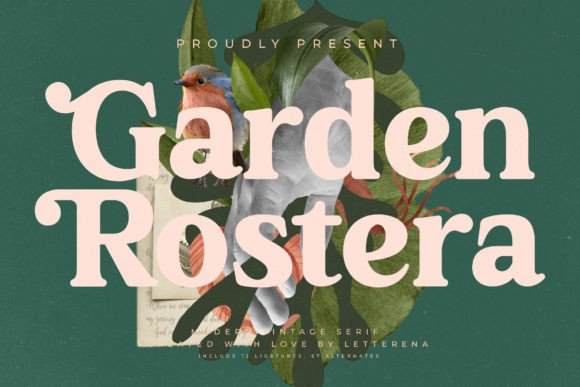 Garden Rostera: A Serif Font That Earns Its Place in Campaign Visuals