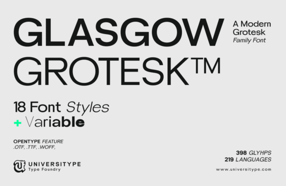 Glasgow Grotesk: A Sans Serif Font That Makes Your Brand Feel Thoughtful
