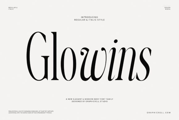 Glowins: A Modern Serif Font That Elevates Handmade Design