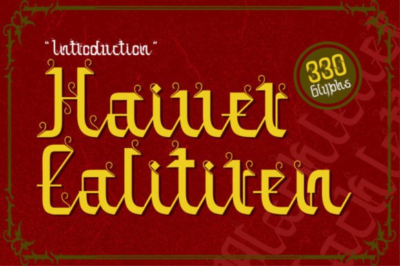 Haiver Ealitiren: A Gothic Display Font That Anchors Your Campaign Voice