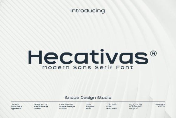Hecativas: A Modern Sans Serif Font for Handmade Creators