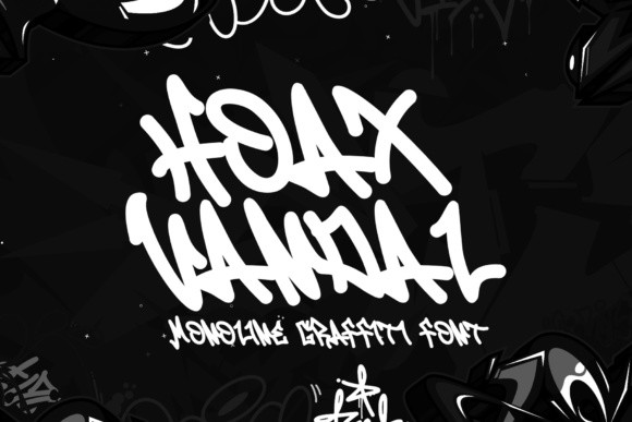 Hoax Vandal: A Bold, Monoline Graffiti Typeface for Digital Impact