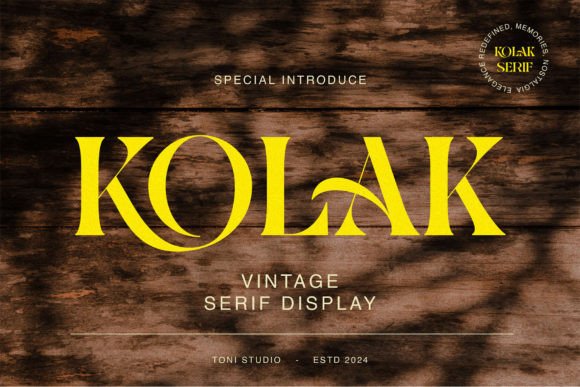 Kolak: A Serif Typeface That Balances Modern Clarity and Nostalgic Warmth