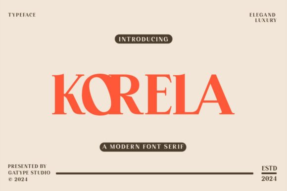Korela Serif: A Clean, Confident Font for Modern Branding