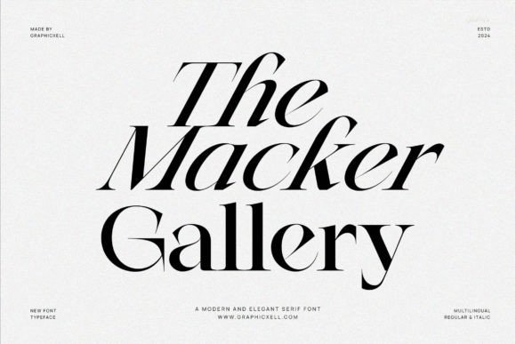 Macker Gallery: A Serif Font That Elevates Campaign Headlines