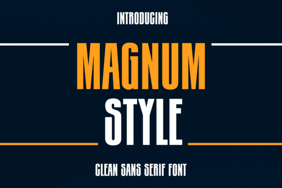 Magnum Style: A Bold, Elegant Display Font for Digital Brands