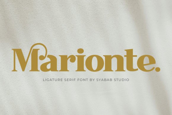 Marionte: A Serif Font That Elevates Real Branding Work