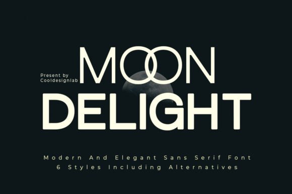 Moon Delight: A Classy Sans Serif Font for Digital Branding