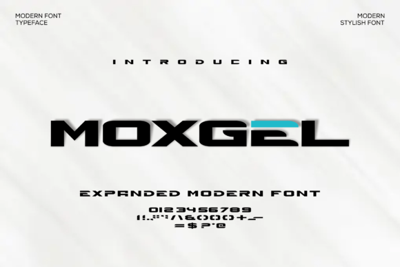 Moxgel: A Bold, Modern Sans Serif Font for Digital Branding