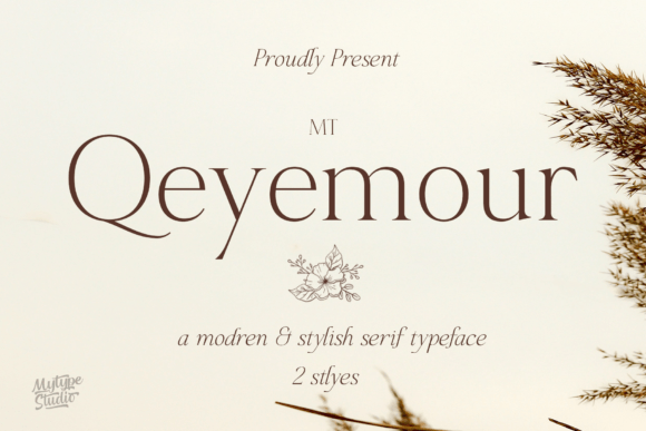 Mt Qeyemour: A Refined Serif Font for Digital Branding