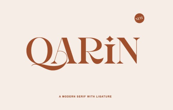 Qarin Serif Font for Handmade Brands & Printables