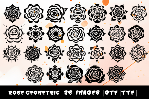Rose Geometric Font for Small Business Branding
