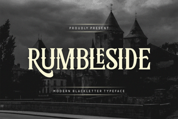 Rumbleside: A Bold Blackletter Font for Digital Brand Impact