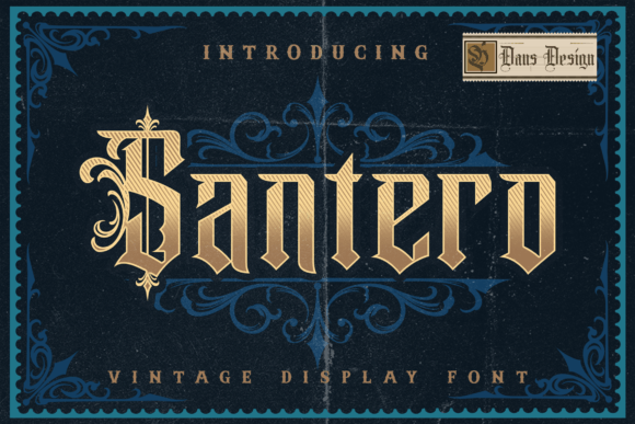 Santero Modern: A Bold Blackletter Font That Holds Its Ground