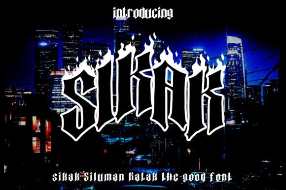 Sikak Siluman Katak: A Bold Blackletter Font That Elevates Real Small Business Branding