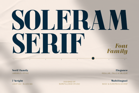 Soleram: A Modern Serif Font That Elevates Digital Branding