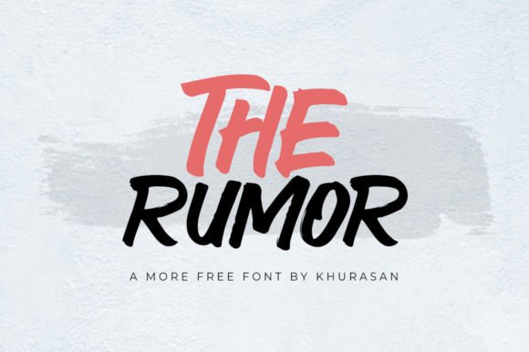The Rumor: A Friendly, Modern Brush Font for Real Small Businesses