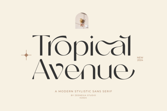 Tropical Avenue: A Chique Sans Serif for Modern Digital Brands