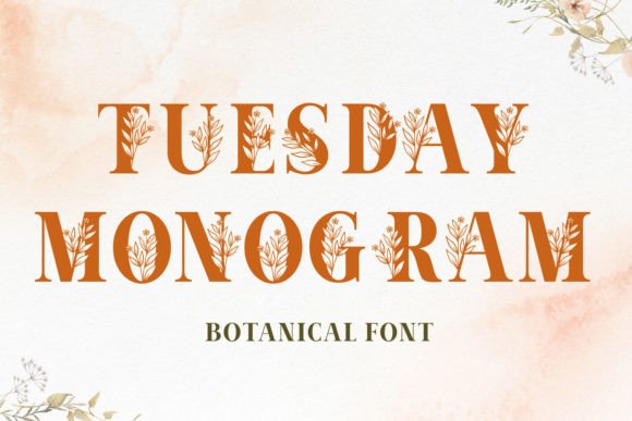 Tuesday Monogram: A Thoughtful Display Font for Craft-Led Branding