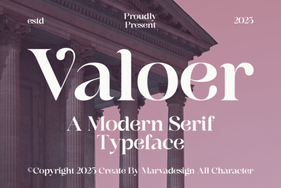 Valoer: A Modern Serif Font That Elevates Digital Branding