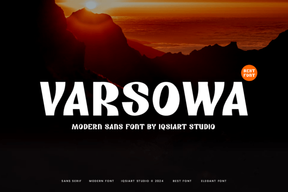 Varsowa: A Clean Sans Serif Typeface for Modern Web Design